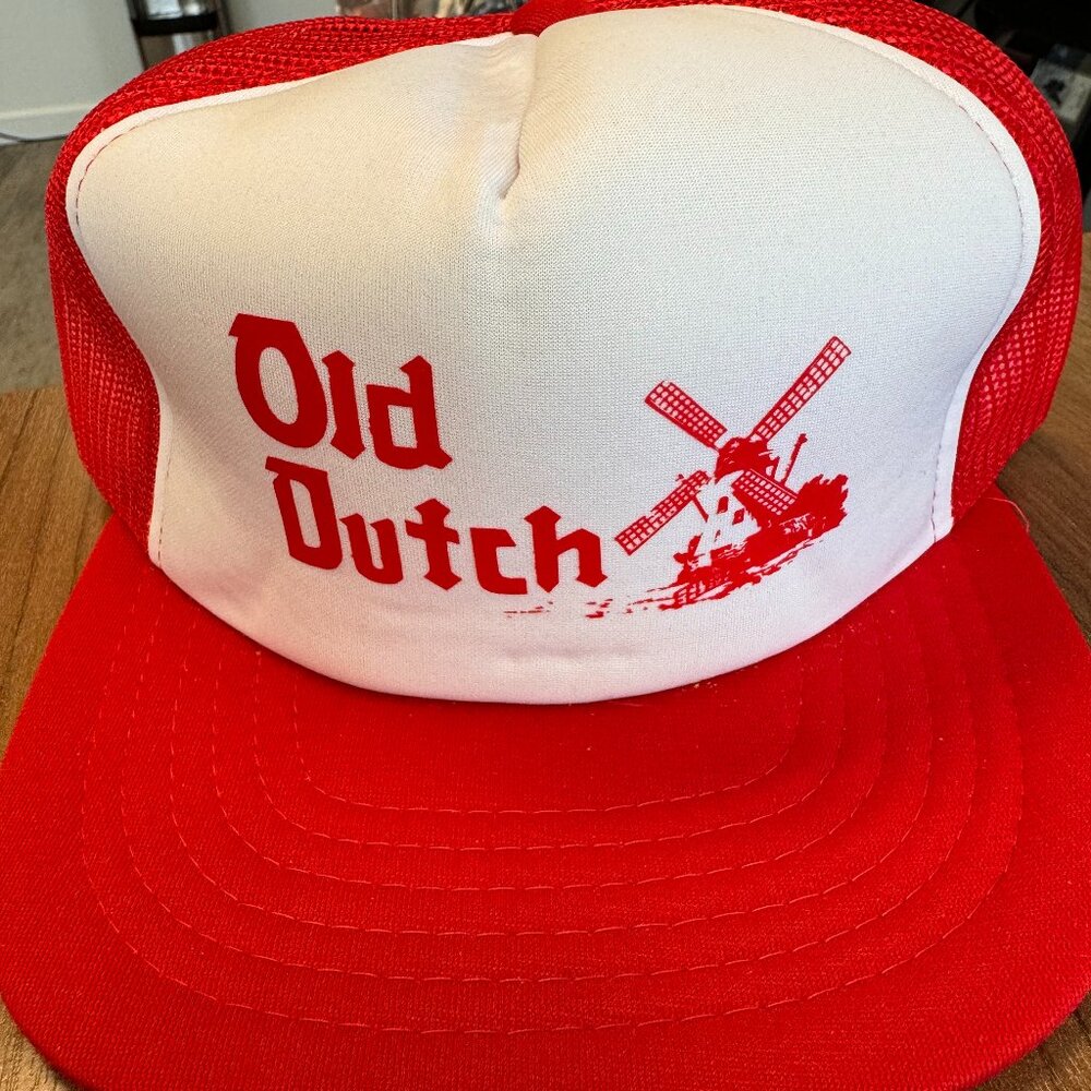 Vintage NWOT OLD DUTCH Chips Canada Mesh Snapback Trucker Foam Hat Cap